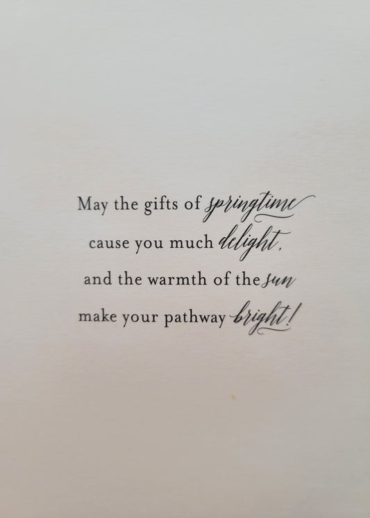 CR0434 Shaker Card - Spring