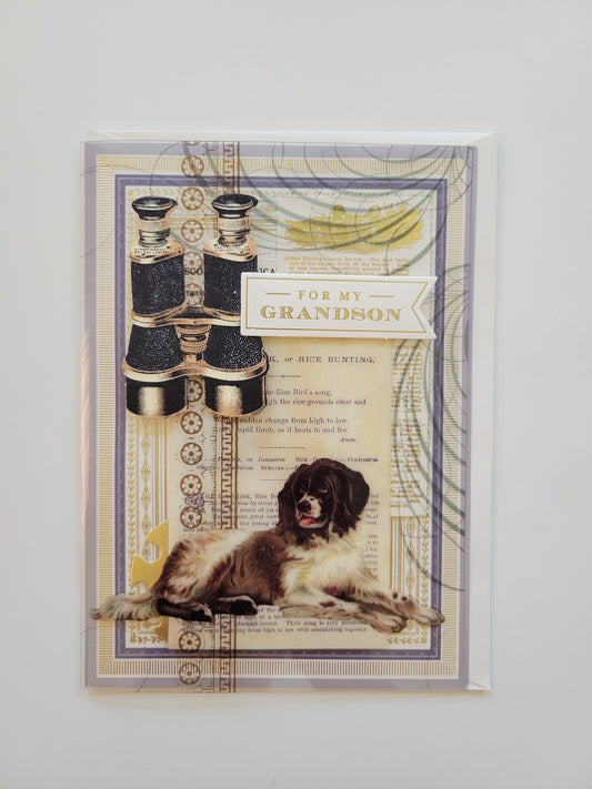 CR744 Greeting Card - For My Grandson